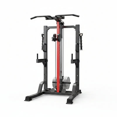 Pull up Bar Power Tower Dip Station with Cable Machine, 450LB Home Gym | Pull up Bar, Dip Station and 16-Position Cable System for Pull Ups, Dips, Lat Pulldowns, Rows and Full-Body Training