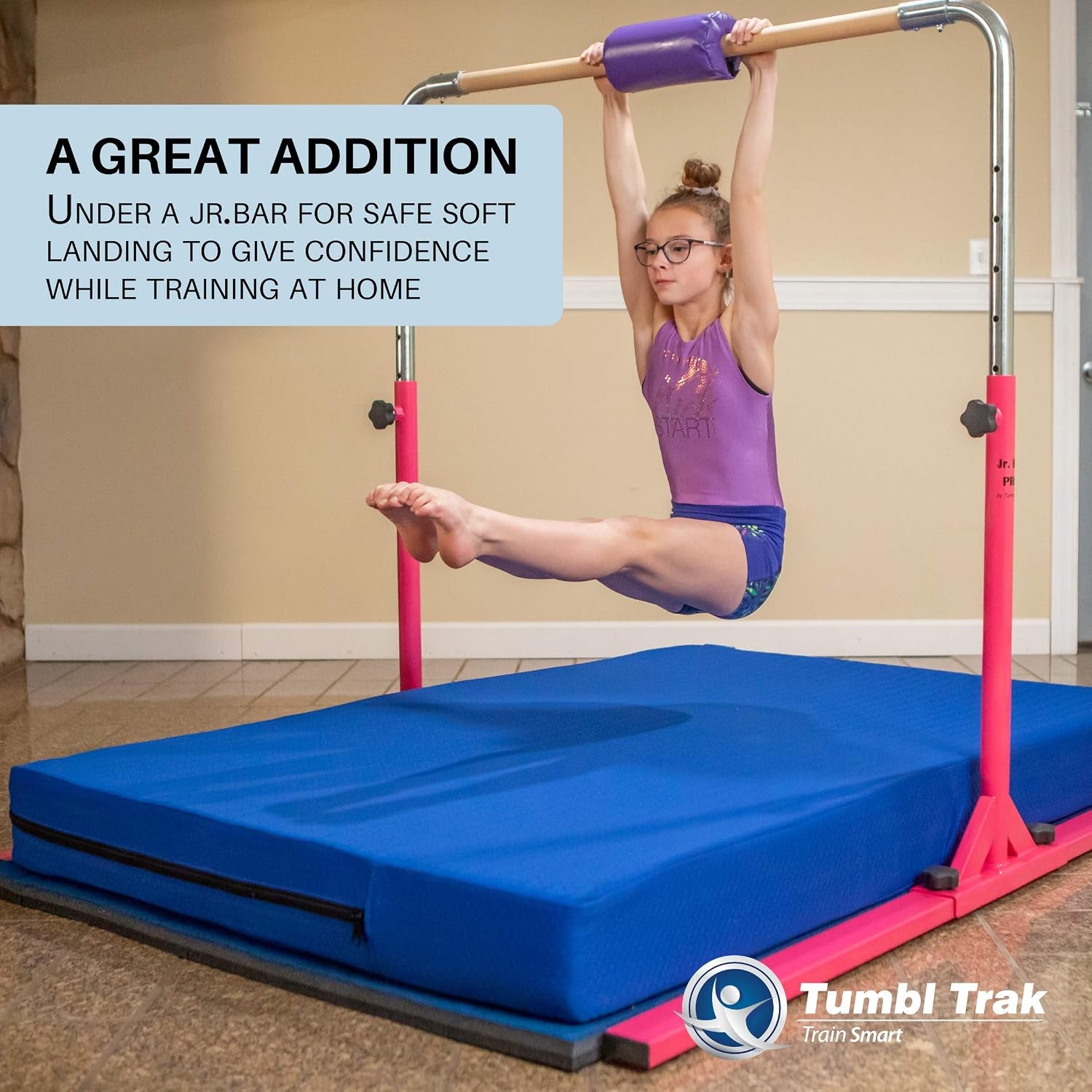 Home Practice Mat, 4 Ft X 6 Ft X 6 In, Soft Pillow Mat, Thick Gymnastics Landing Mat for Home