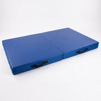 Flooringinc'S Folding Gymnastics Crash Mat – Thick Safety Landing Pad for Tumbling, Martial Arts & Training, Two Size Options: 2 Inch X 4 Ft X 6 Ft or 8 Inch X 4 Ft X 8 Ft — Studio Shot