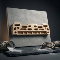Hangboard Rock Climbing Hangboard with Door Way Pull up Bar; Including Jugs, Pinches, Pockets, Edges and Slopes for Rock Climbing Training (10-21 Cm) — Studio Shot