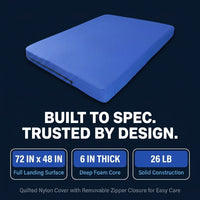 Home Practice Mat, 4 Ft X 6 Ft X 6 In, Soft Pillow Mat, Thick Gymnastics Landing Mat for Home — Results & Stats