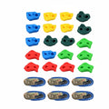 20 Rock Climbing Holds and 6 Ratchet Straps for Kids and Adults, Build Climbing Wall Grips for Indoor and Outdoor Play